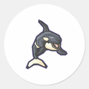 Adesivo orca feliz baleia assassina