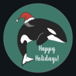 Adesivo Orca Killer Whale Christmas<br><div class="desc">Orca - Baleia Assassina</div>