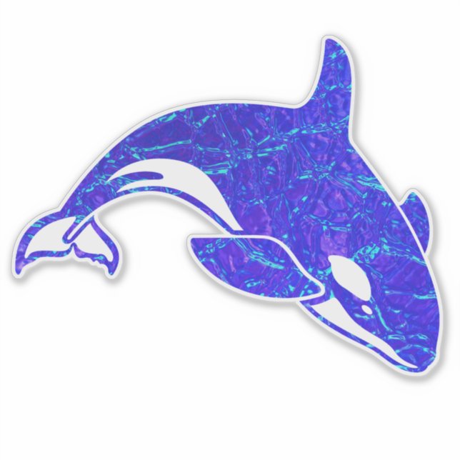 Adesivo Orca Whale Holographic Sticker (Frente)