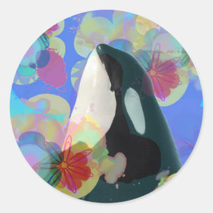 Adesivo Orca Whale Spy Salto Multicolor Graphic-Eu Vejo Vo