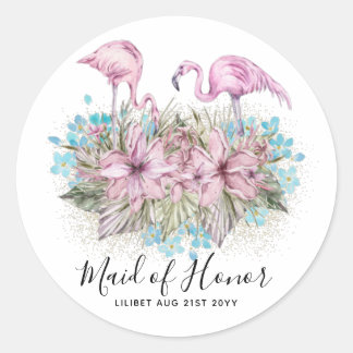Adesivo Orçamento Bridesmaid Bridal Party Gifs FLAMINGOS
