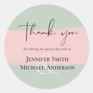 Adesivo Orçamento Conjunto de Casamento Tom Rosa Sálvia Es