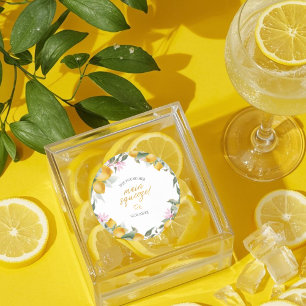 Adesivo Orçamento Principal Esmagar Coroa de Limão Chuveir