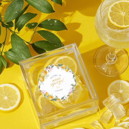 Adesivo Orçamento Principal Esmagar Limão Grinalda Chá de