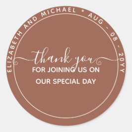 Adesivo ORÇAMENTO Terracotta Favor Monocromático de Agrade