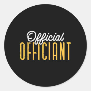Adesivo Ordenado Oficiante Clerical no Dia do Casamento do