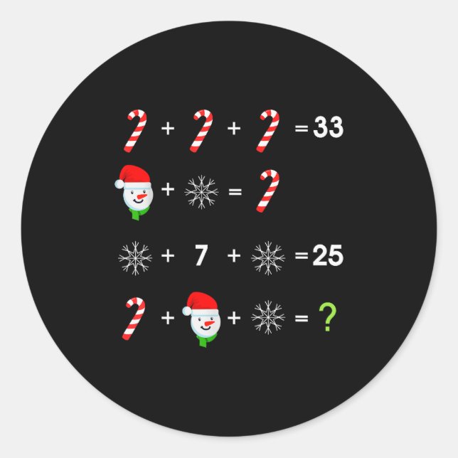 Adesivo Order Of Operations Quiz Funny Math Teacher Christ (Frente)