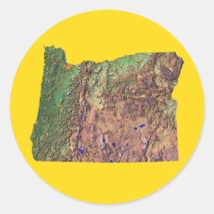 Adesivo Oregon Map Sticker