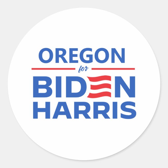 Adesivo Oregon para Biden Harris (Frente)