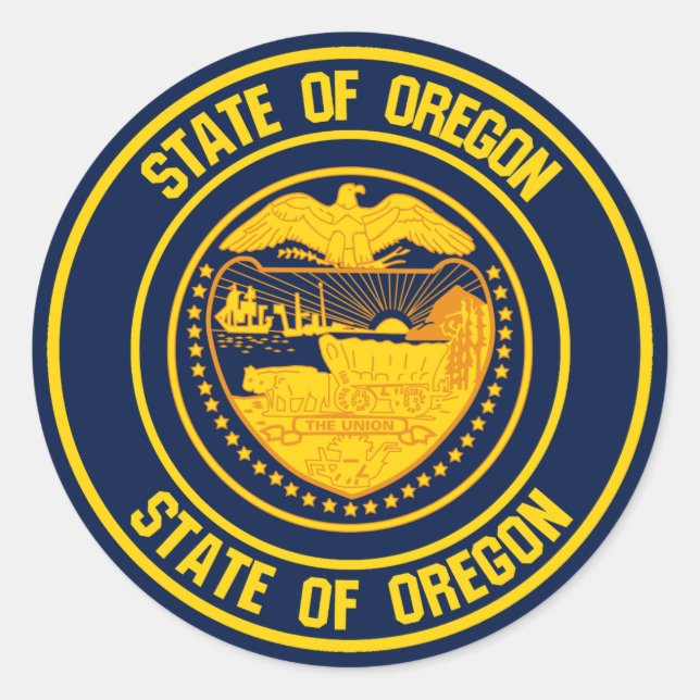 Adesivo Oregon Round Emblem (Frente)