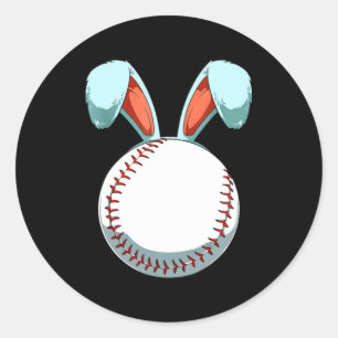Adesivo Orelhas de Coelho de Páscoa de Beisebol Fa