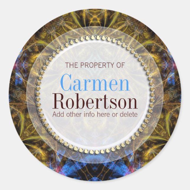 Adesivo Orgânico de Fantasia e Ouro (Frente)