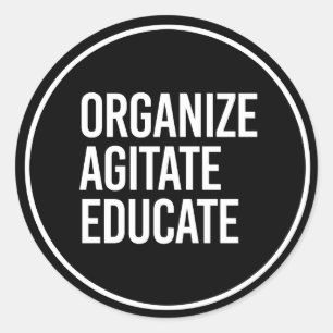 Adesivo ORGANIZAR EDUTO AGITADO - - branco -