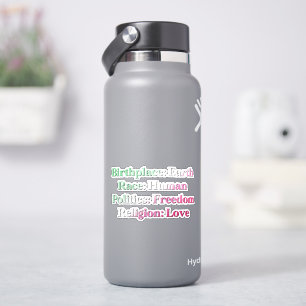 Adesivo Orgulho Abrosexual - Local de nascimento: Terra, R