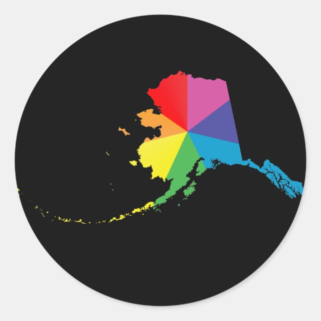 Adesivo orgulho alaska. (Frente)