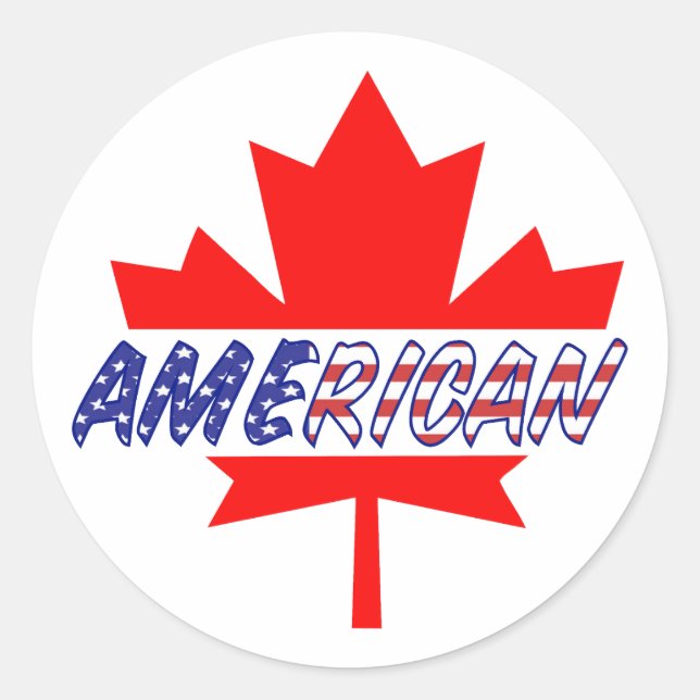 Adesivo Orgulho Americano Canadense (Frente)