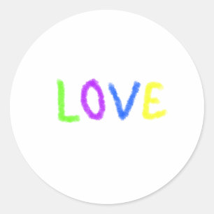 Adesivo Orgulho amoroso arco-íris LGBTQ junho moderno