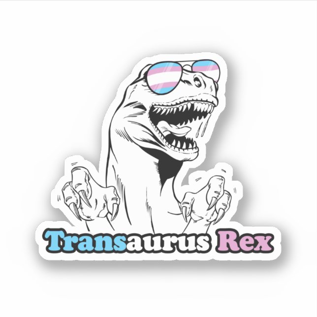 Adesivo Orgulho Animal - Transaurus Rex (Frente)