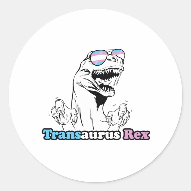 Adesivo Orgulho Animal - Transaurus Rex (Frente)