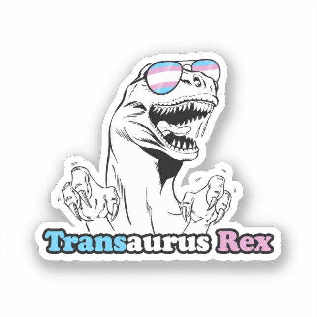 Adesivo Orgulho Animal - Transaurus Rex (Frente)