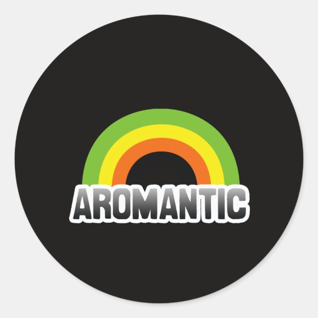 Adesivo Orgulho Aromântico (Frente)