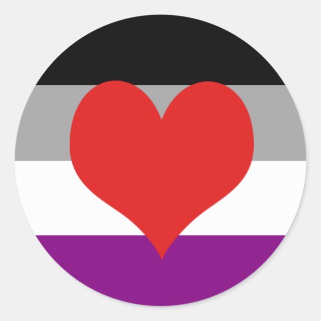 Adesivo Orgulho Asexual (Frente)
