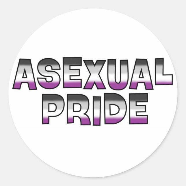 Adesivo Orgulho Asexual (Frente)