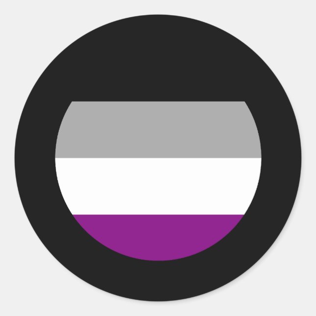 Adesivo Orgulho Asexual (Frente)