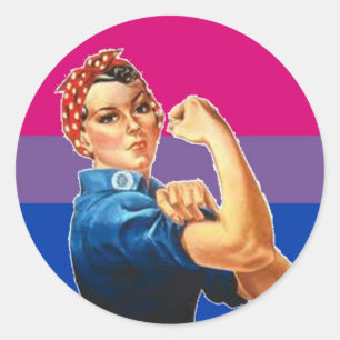 Adesivo Orgulho bissexual da mulher