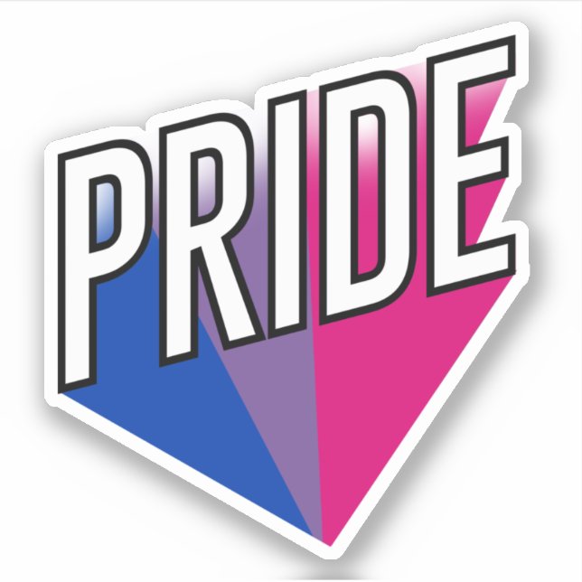 Adesivo Orgulho Bissexual Explode (Frente)
