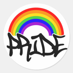 Adesivo Orgulho com arco-íris