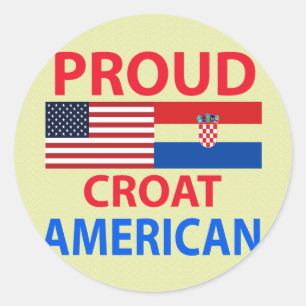 Adesivo Orgulho Croat Americano
