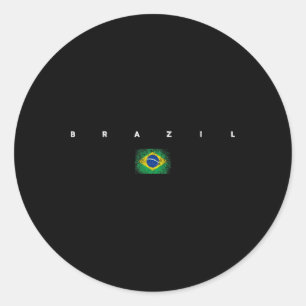 Adesivo Orgulho da Bandeira do Brasil Vintageretro Futebol