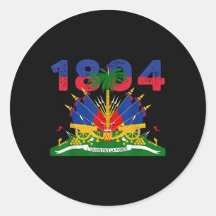 Adesivo Orgulho da Bandeira do Haiti 1804 Dia da Independê