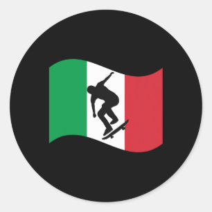 Adesivo Orgulho da Bandeira do País Gráfico de Skate Itáli