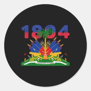 Adesivo Orgulho da Bandeira Haitiana 1804 Dia da Independê