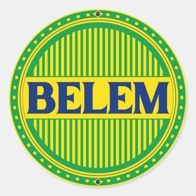 Adesivo Orgulho da Cidade de Belém – Identidade Brasileira (Frente)