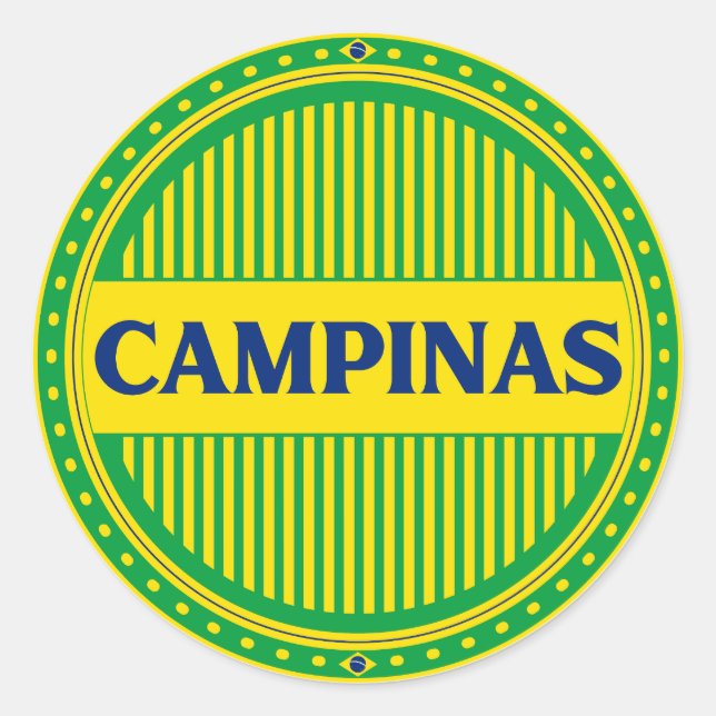 Adesivo Orgulho da Cidade de Campinas – Identidade Brasile (Frente)