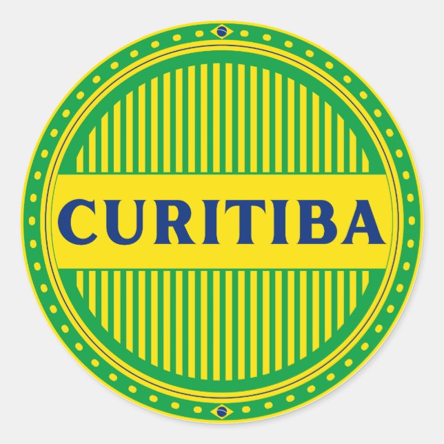 Adesivo Orgulho da Cidade de Curitiba – Identidade Brasile (Frente)