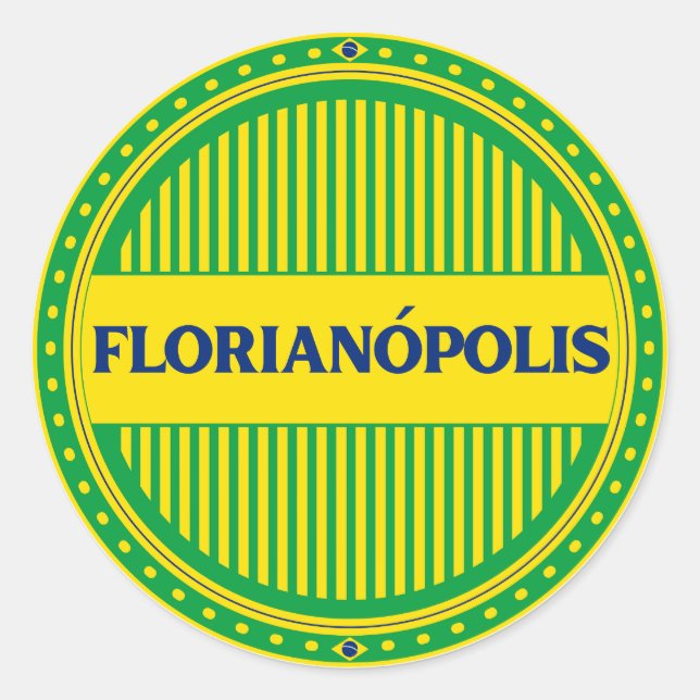Adesivo Orgulho da Cidade de Florianópolis – Identidade Br (Frente)
