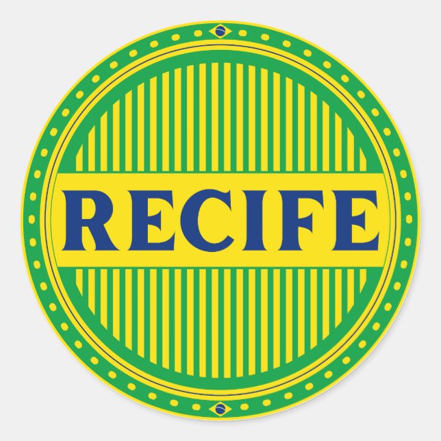 Adesivo Orgulho da Cidade do Recife – Identidade Brasileir (Frente)