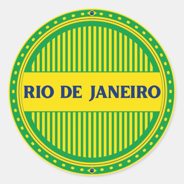 Adesivo Orgulho da Cidade do Rio de Janeiro – Identidade B (Frente)