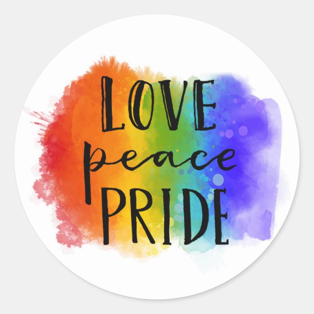 Adesivo Orgulho da Paz de Amor (Frente)