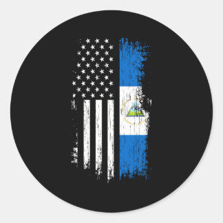 Adesivo Orgulho de Bandeiras da Nicarágua na América