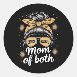 Adesivo Orgulho de Cabelo Desgrenhado Mãe de Cheerleading