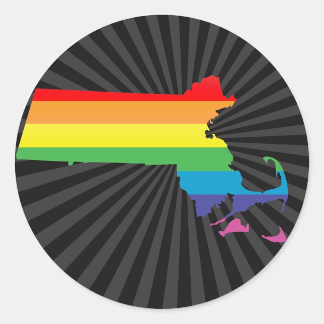 Adesivo Orgulho de massMassachusetts. (Frente)