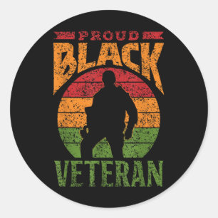 Adesivo Orgulho de Militares Afro-Americanos Soldados Negr