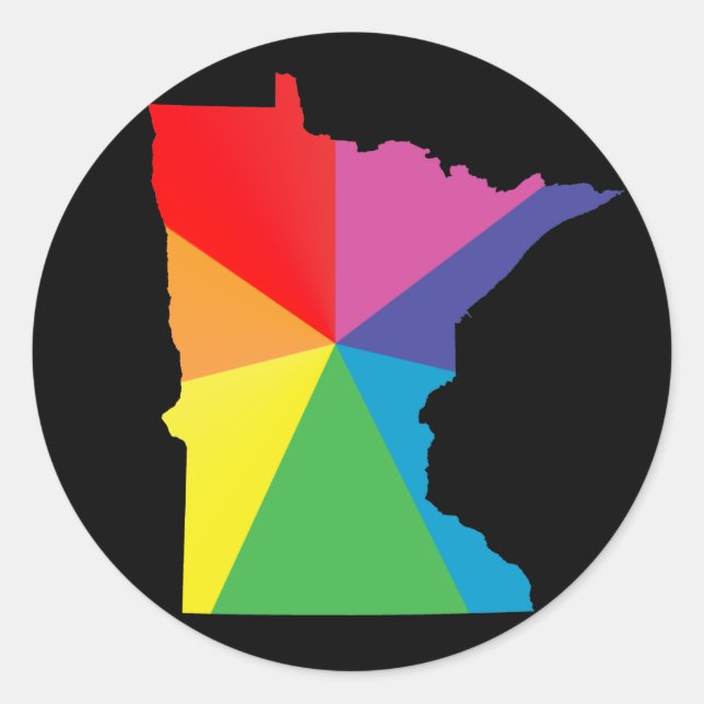 Adesivo orgulho de Minnesota. (Frente)