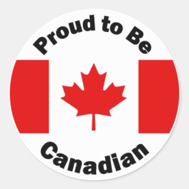 Adesivo Orgulho de ser canadense (Frente)