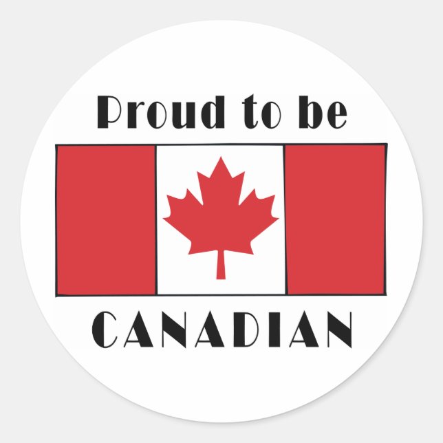 Adesivo Orgulho De Ser Canadense (Frente)